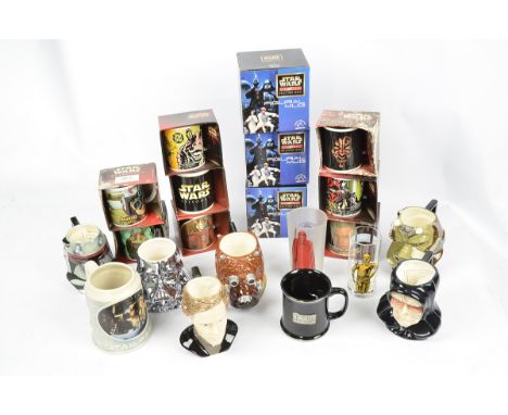 Star Wars Mugs &amp; Glasses, including CUI limited edition Tankard, Applause Figural Mugs, Episode 1 Photographic Ceramic Mu