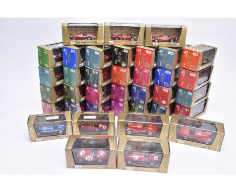 Brumm Diecast Vintage Italian Competition Vehicles, a cased collection all with card sleeves Series Oro of classic competitio