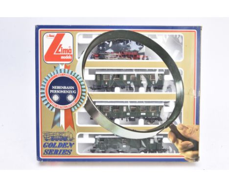 Lima HO Gauge 109726 G Golden Series Tank Passenger Set, comprising DB black 80005 0-6-0 Tank Engine, two 4-wheel Passenger c