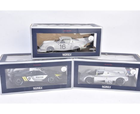 Norev 1:18 Scale Competition Models,  three boxed models 185137 Renault R.S.01 1026 Interceptor, 183442 Sauber Mercedes C9 Wi