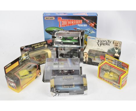 Diecast Models From Music TV and Film, a boxed group including Matchbox Thunderbird TB-700 Rescue Pack, Corgi 00802 Fawlty To