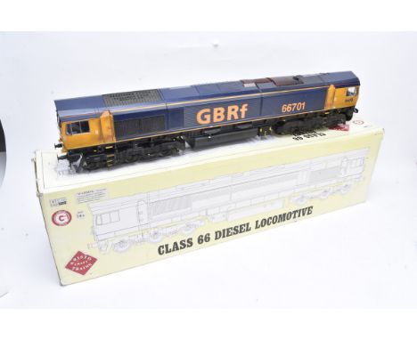 Aristocraft Trains ART-23205 Gauge 1  Scale 1:29 GBRf Class 66 Diesel Locomotive, No 66701 in blue/yellow weathered, in origi