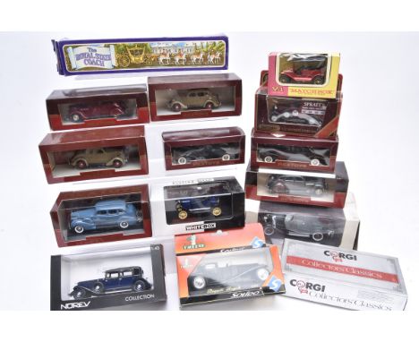 Modern Diecast Vehicles, a boxed collection of vintage private and commercial vehicles 1:43 scale  including examples by Rext