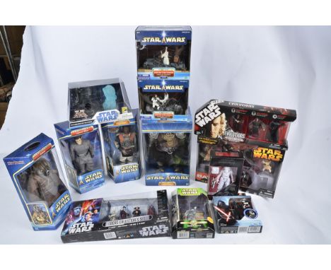 Hasbro Star Wars Action Figures, including 12" scale Zuckuss, Gamorrean Guard, Imperial Officer, Lando Calrissian Skiff Guard