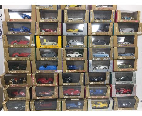 Diecast Vehicles by Brumm, a collection of vintage private and competition vehicles 1:43 scale Serie Oro, all in plastic case