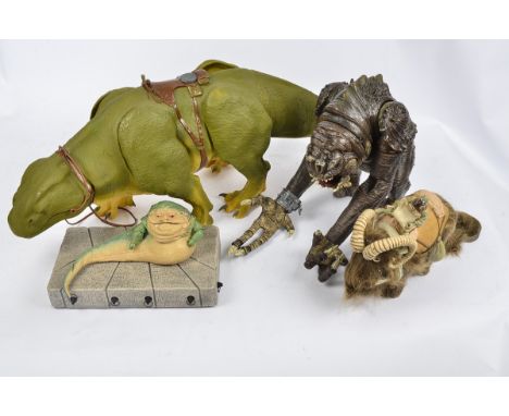 Hasbro Star Wars Creatures, including 1997 large scale 12" Dewback &amp; Sandtrooper, Legacy Collection 2008 Rancor with Luke