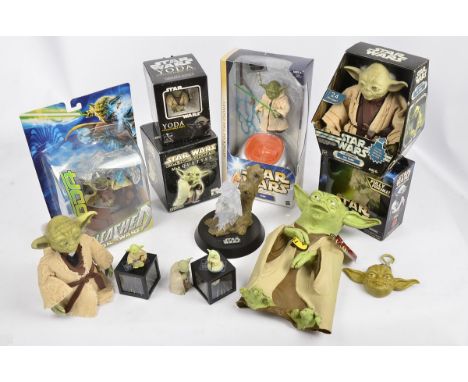 Star Wars Yoda Toys, including Hasbro 12" Scale AOTC Yoda Jedi Master Action Figure, Hasbro Electronic Ask Yoda, Gentle Giant