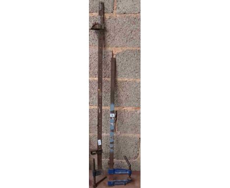 2 SASH CLAMPS &amp; PETROL CAN