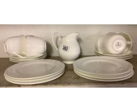 PLAIN WHITE ROYAL DOULTON BONE CHINA TEA SERVICE
