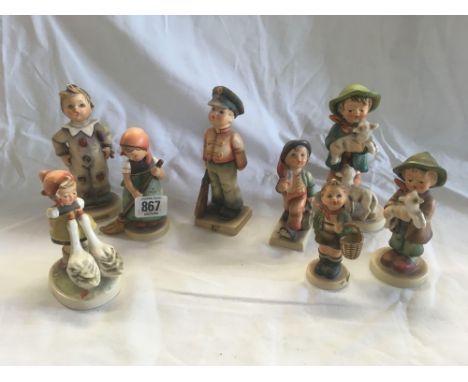 8 GOEBEL FIGURES OF CHILDREN