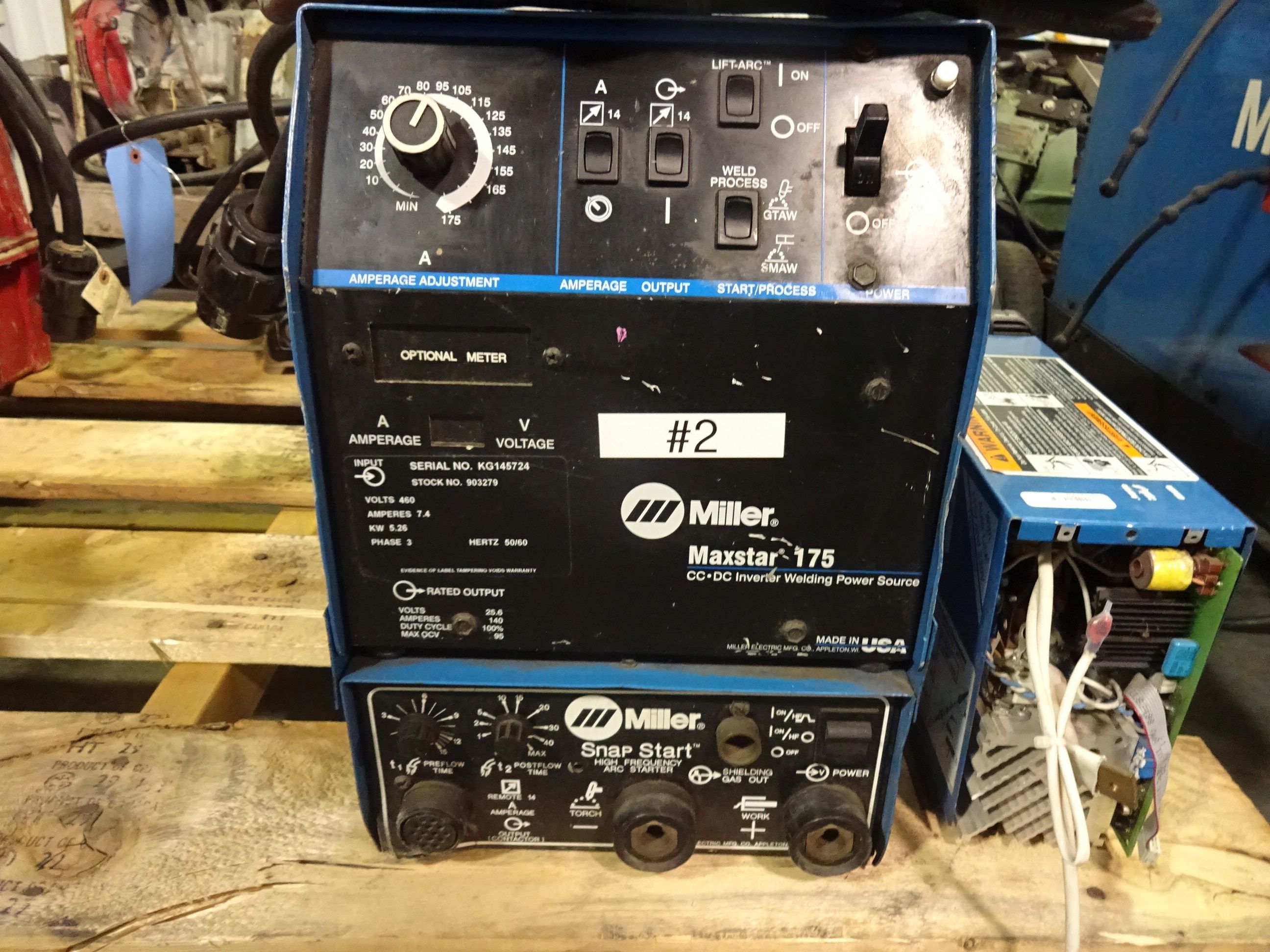 175 AMP MILLER MAXSTAR 175 TIG WELDER; S/N KG145724 **LOCATED AT 6600
