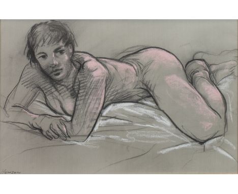 * PETER HOWSON OBE,
LIFE STUDY
pastel on paper, signed
28cm x 43cm
Mounted, framed and under glass