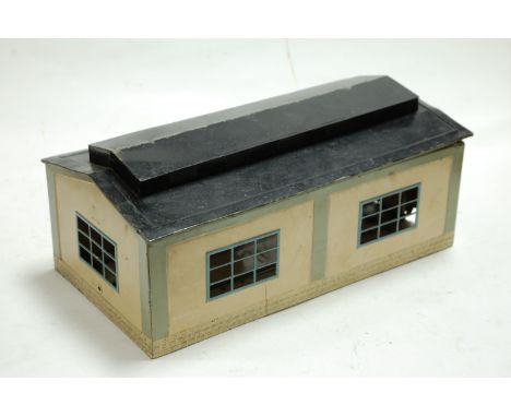 A Marklin painted tinplate model of a railway goods shed