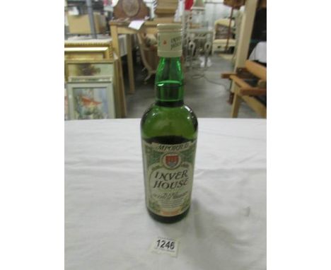 A bottle of Inver House Green Plaid Scotch whisky.