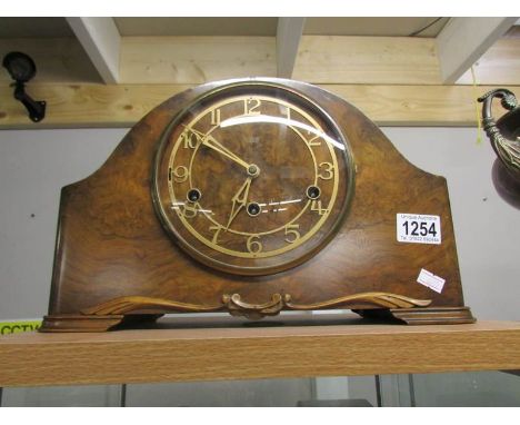 An old mantel clock.