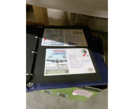 9 albums of approximately 270 British and R.A.F flight covers including commemorative, anniversary, signed covers, first day 