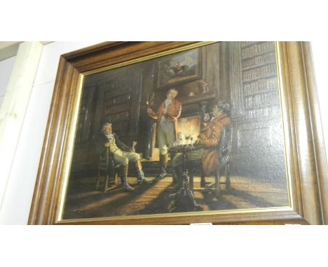 A framed print of a gentleman's evening Cappelletti Cantu' Italy