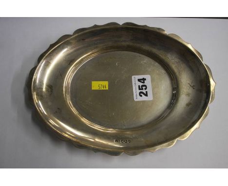 A silver dish