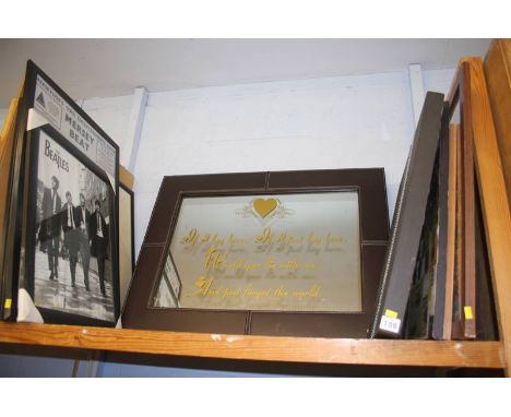 Quantity of prints and a mirror