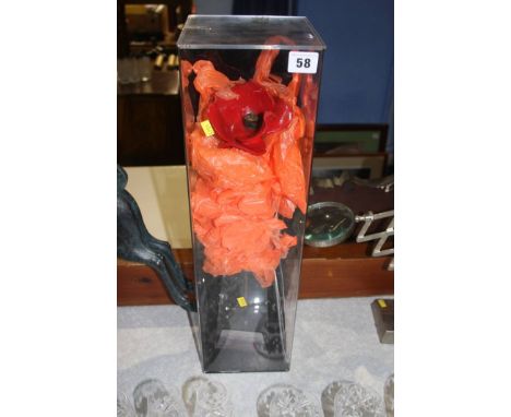A Tower of London ceramic poppy