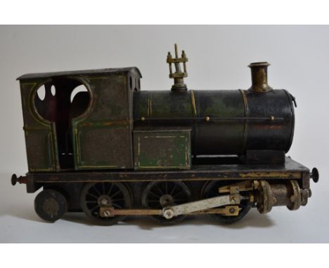 A six wheeled locomotive shunter engine