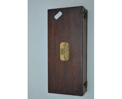 A mahogany cased Sikes's Hydrometer, Hatton Garden