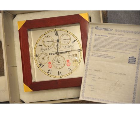 As new, a marine chronometer in a fitted case 'Sealord' by Sewills of Liverpool 1995 with guarantee