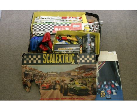 A boxed Scalextric set No50 including 6 racing cars 