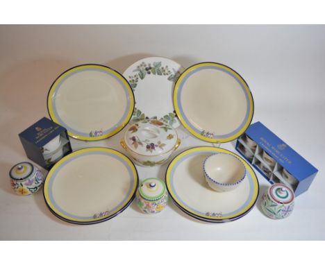 A collection of Poole pottery and Royal Worcester including Evesham