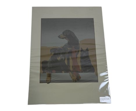 MICHAEL LEONARD (BRITISH 1933-2023): A SIGNED ARTISTS PROOF SCREENPRINT 'BELLA, MAX AND CHARLIE' DATED 1973Sheet 74cm x 53cmE