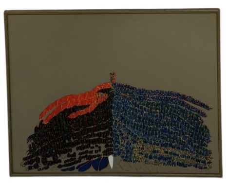 HANS DOERFLINGER (B.1941): A SIGNED LITHOGRAPH ADDRESSED TO MICHAEL LEONARDFramed and glazed, frame 66cm x 51cmEstate of Mich