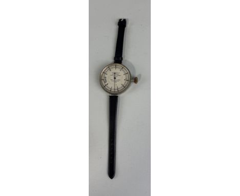 FIRST WORLD WAR PILOT'S ALTIMETERJH Steward Ltd 406 Strand & 457 West Strand London.In working order.With leather strap.