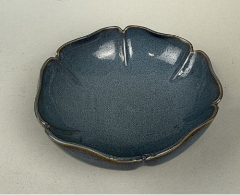 CHARLES VYSE (BRITISH 1882-1972): A CHINESE STYLE STONEWARE LOTUS BOWL19.5cm x 7cmSigned to verso.