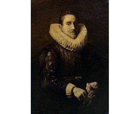 MANNER OF ANTHONY VAN DYCK (FLEMISH 1599-1641): AN OIL PAINTING ON CANVAS BOZZETTI SKETCH OF A GENTLEMAN WEARING A RUFFPurcha