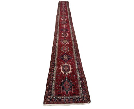 A VERY LONG FINE KERALA RUNNER, NORTH WEST PERSIA CIRCA MID 20TH CENTURY810cm x 86cmPurchased Christies South Ken, £1,900 ham