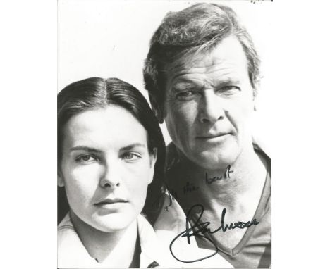 Roger Moore James Bond signed 10x8 photo. Sir Roger George Moore KBE (14 October 1927 – 23 May 2017) was an English actor bes