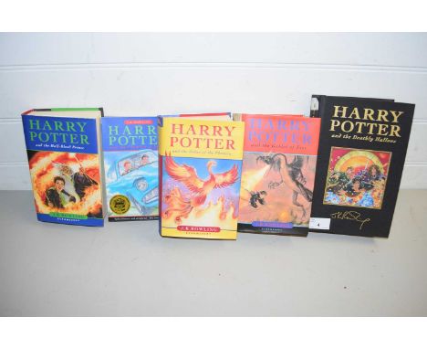 J K ROWLING: HARRY POTTER AND THE DEATHLY HALLOWS 1ST EDITION, HARRY POTTER AND THE HALF-BLOOD PRINCE, HARRY POTTER AND THE G