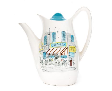 Hugh Casson for Midwinter, a Cannes Stylecraft Fashion coffee pot, 19cm high