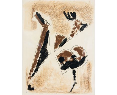 Marino Marini (1901-1980), Abstract Horse, lithograph, unsigned, 39cm x 30cm, framedNote: formerly owned by art historian and