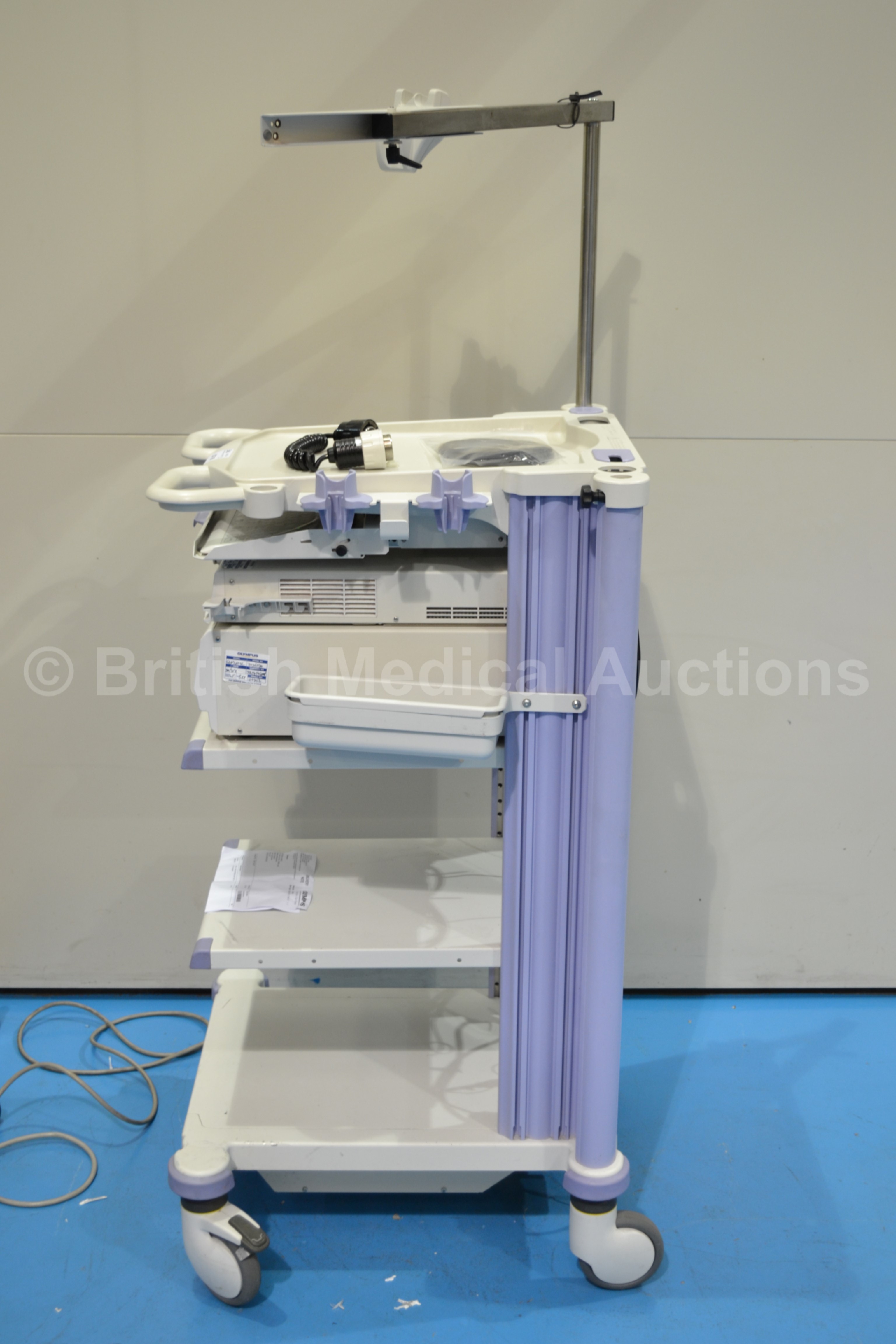 Olympus WMNP1 Mobile Endoscopy Workstation with Olympus EVIS Lucera CLV260SL Xenon Light Source