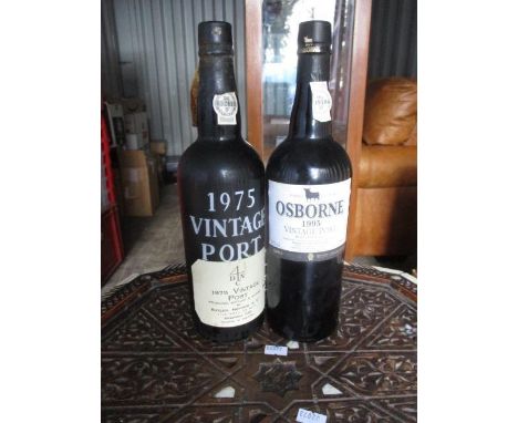 A bottle of Butler &amp; Nephew shipped 1975 and a bottle of Butler of Osborne 1995 vintage Port