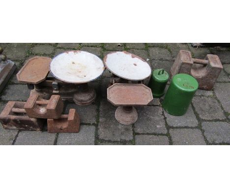 Assorted weights and scales