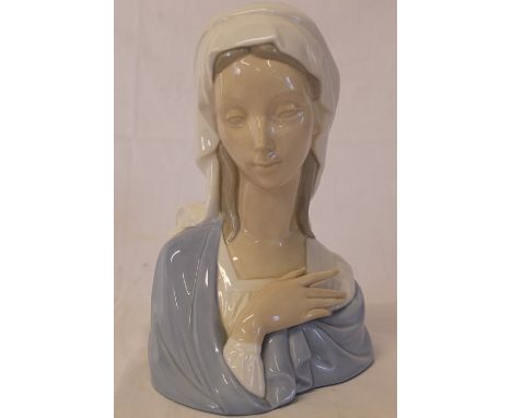 Lladro Virgin Mary bust