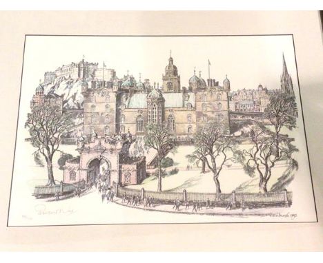Porteous Wood, George Heriot School, limited edition print 322/350, measures 38cm x 56cm