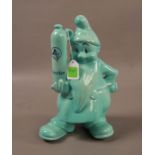 Herman Jansen Schiedam Kabouter Ceramic Blue Gnome