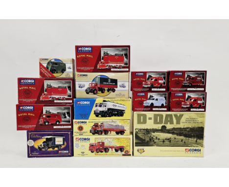 Corgi Classics diecast model cars to include Royal Mail 2 X 06503 Morris 1000, 06504 Morris 1000, 2 X 15002&nbsp;Scammell Sca
