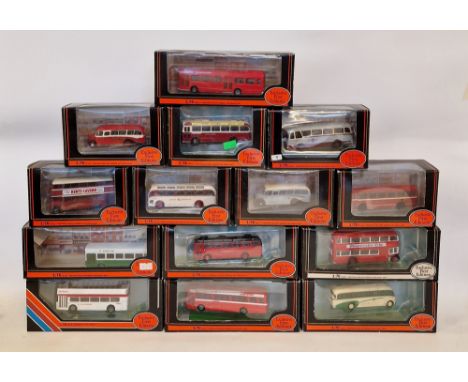 Twenty-nine boxed 1:76 scale Exclusive First Editions diecast model buses to include 22506 Alexander Y-Type Midland Red, 2420