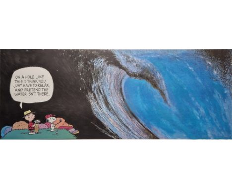 After Charles M. Schulz (1922-2000) Colour lithograph "The Wave", depicting Charlie Brown and Snoopy on the golf course with 