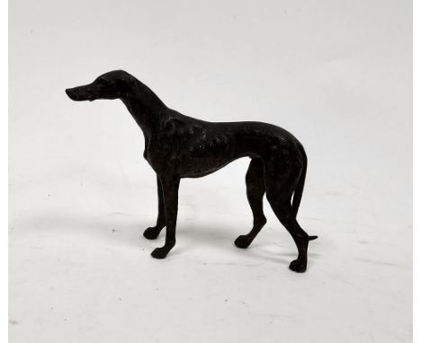 Austrian cold painted bronze model&nbsp;of a greyhound in the manner of Franz Bergman, unmarked, 8cm high&nbsp;