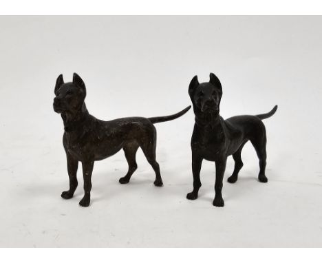 Two Austrian cold painted bronze models of dogs, in the manner of Franz Bergman, unmarked, each 8.5cm high (2)&nbsp;